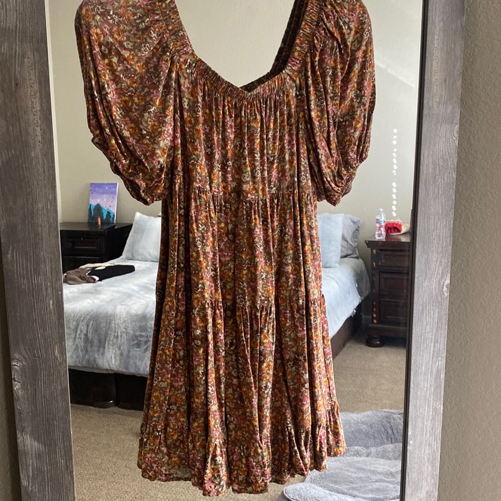 Floral swing dress